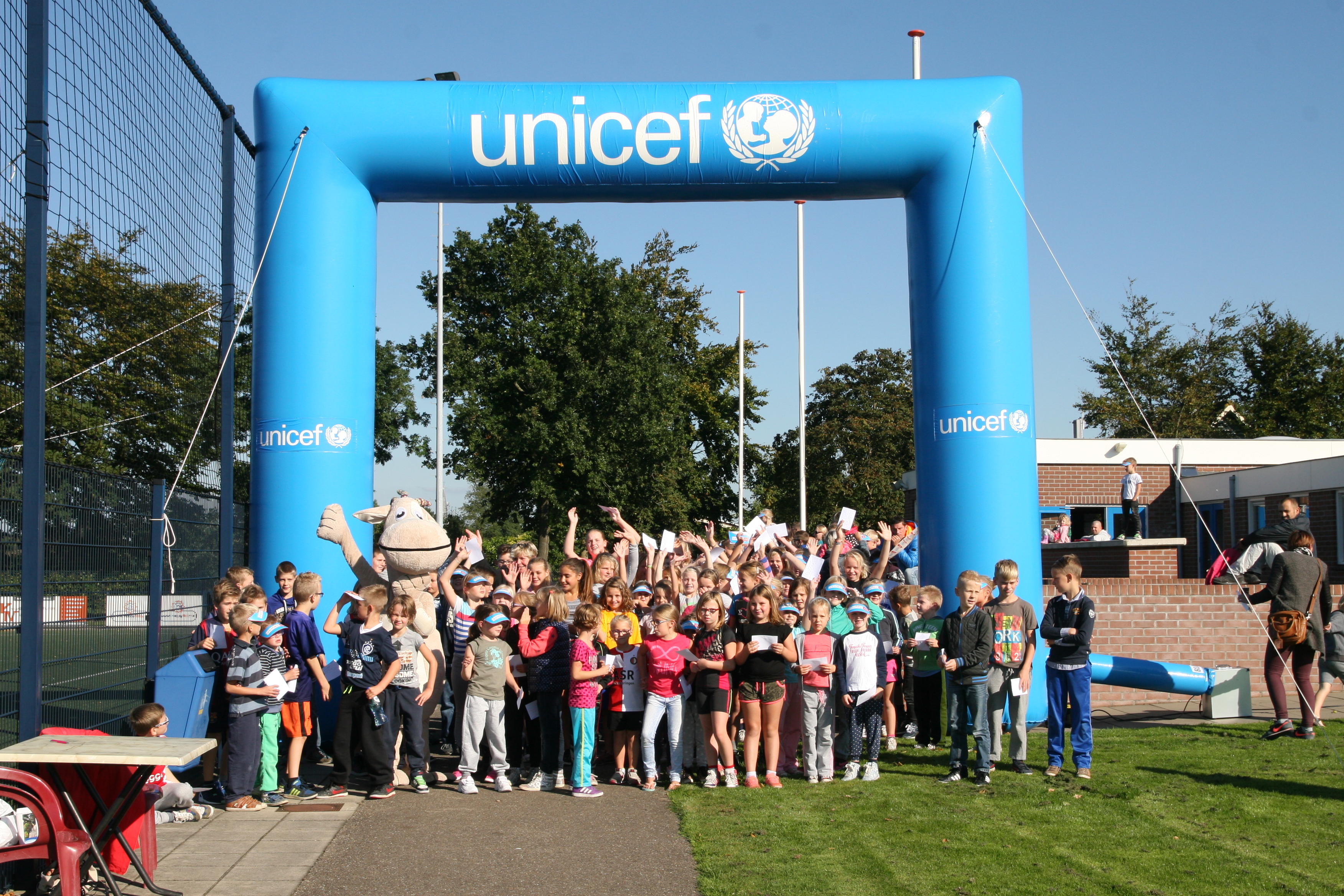 De jaarlijkse sponsorloop met een heerlijke start - UNICEF